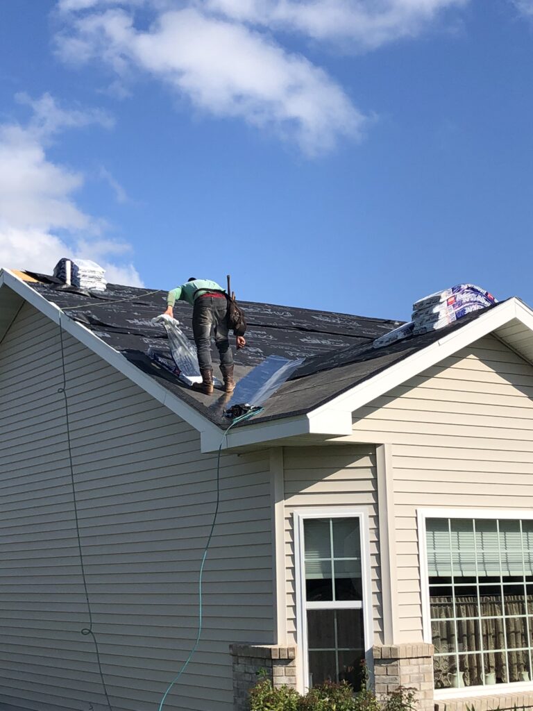 Townhome association roof replacement in Perham, MN