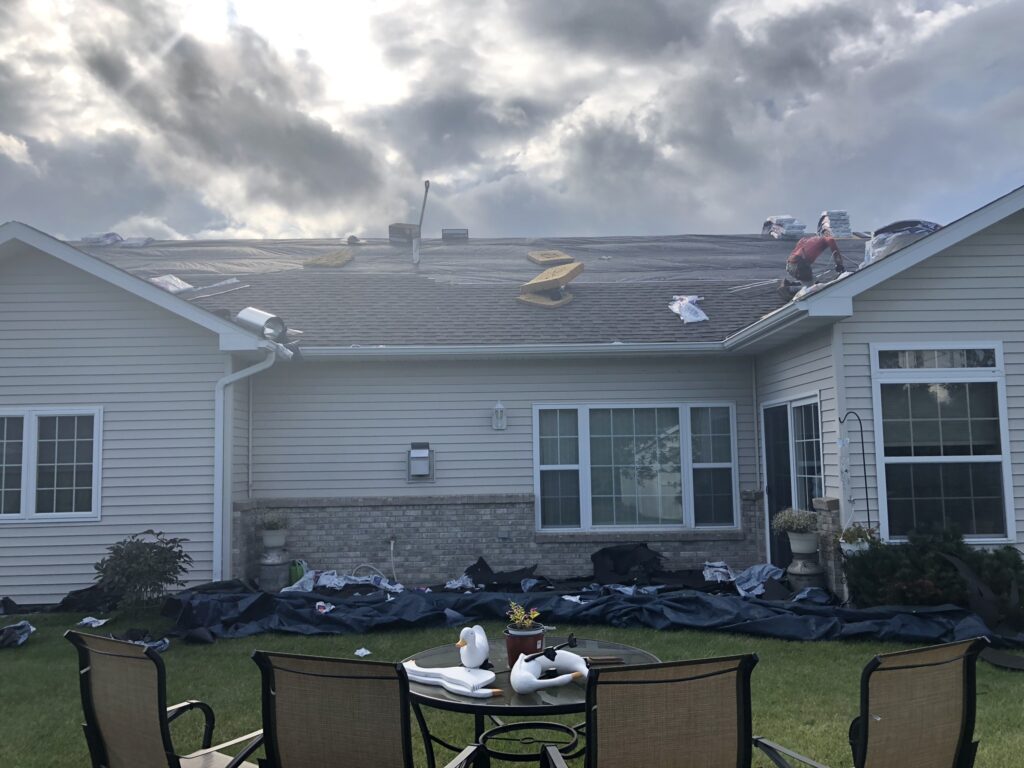 Townhome association roof replacement in Perham, MN