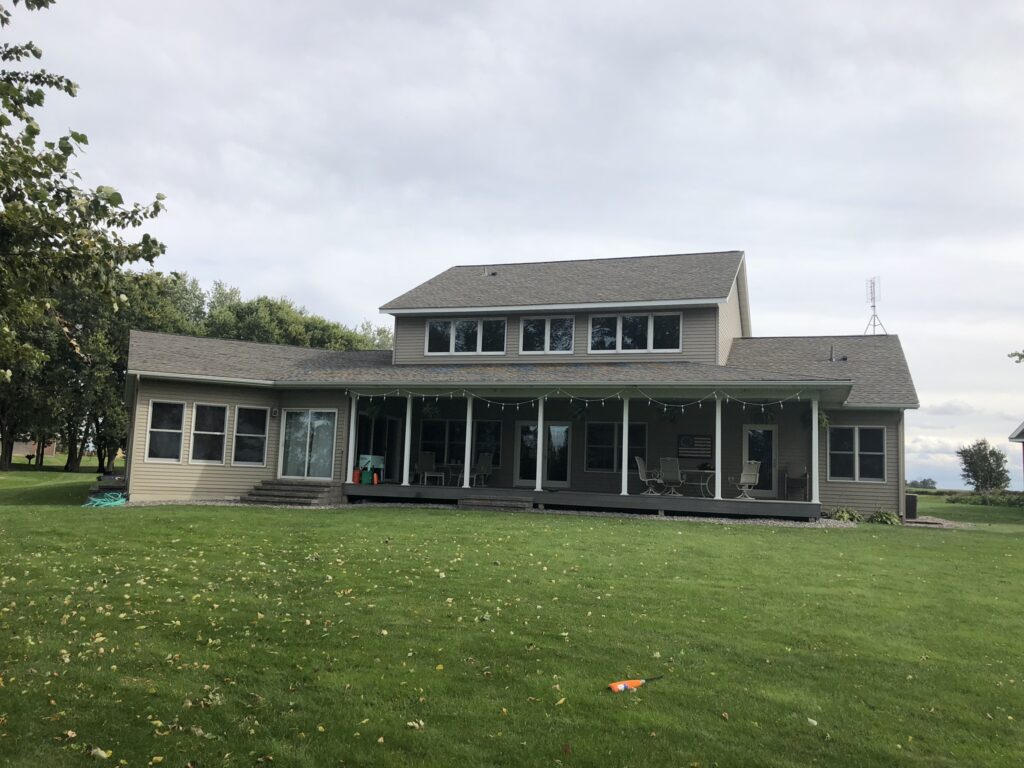 New roof on a Lake Reno home, Glenwood area, MN