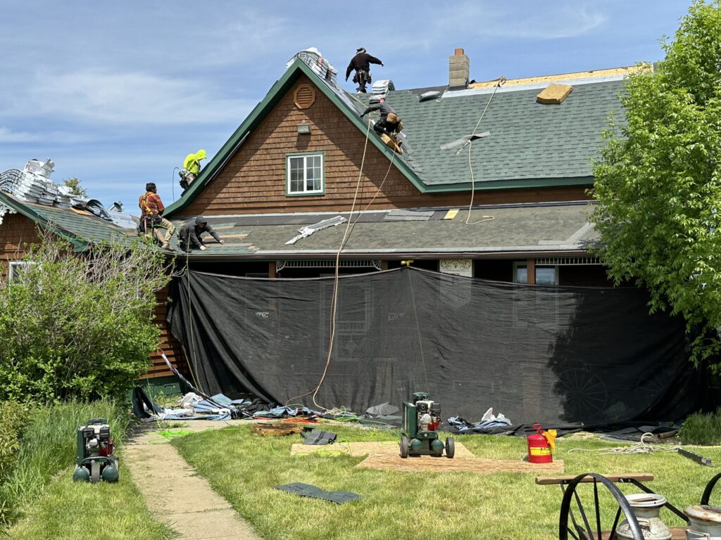 Completed roof replacement on a home in Parkers Prairie, MN