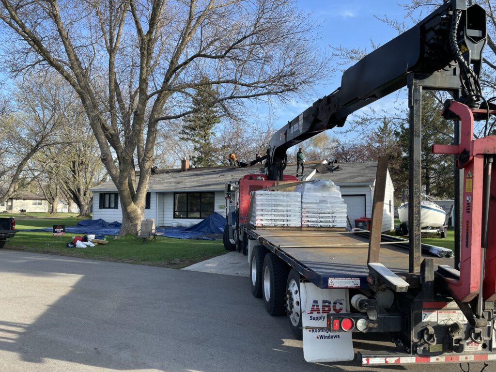 Materials delivered, property protected before work begins